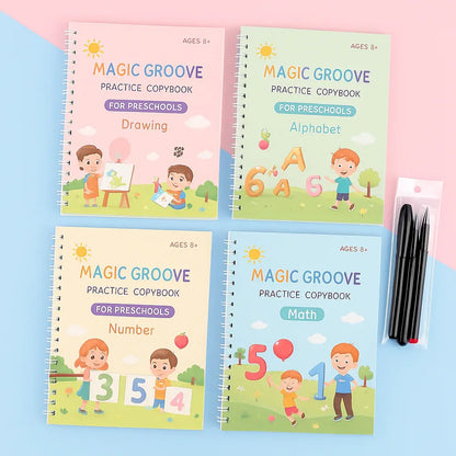 Alphabet & Number Tracing Practice Book for Math and Drawing Skills