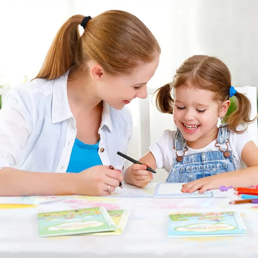 Alphabet & Number Tracing Practice Book for Math and Drawing Skills