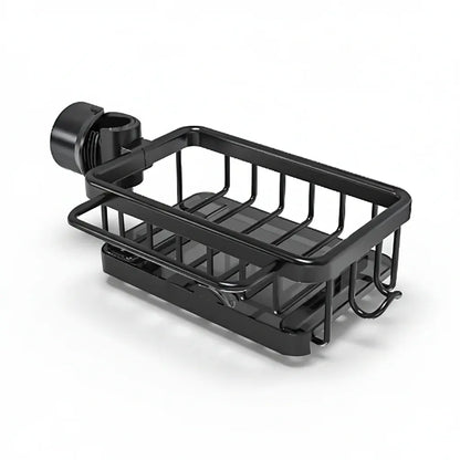 Aluminum Kitchen Sink Storage Basket with Fast-Drain Design