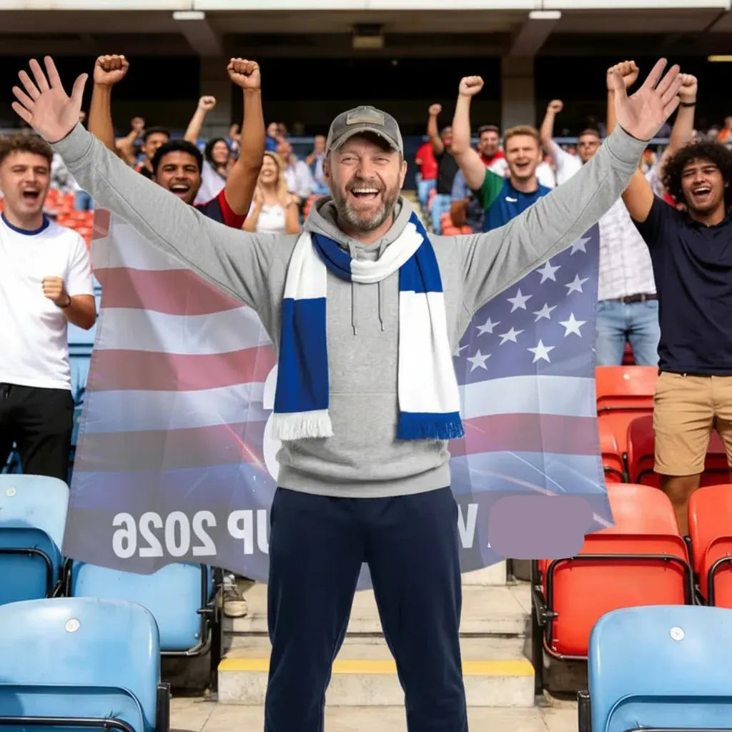 American Flag Cape for World Cup Fans - Versatile Sports Banner Wrap
