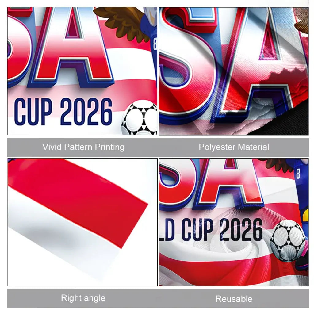 American Flag Soccer Fan Cape - World Cup Game Day Supporter Gear
