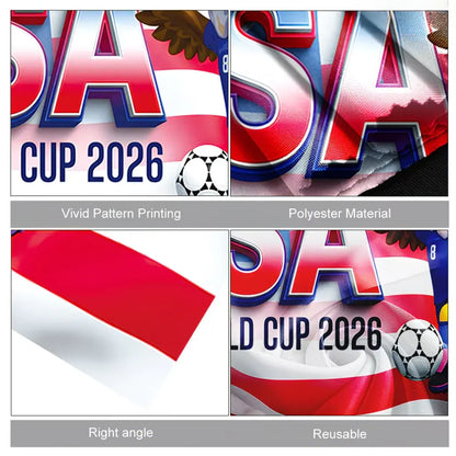 American Flag Soccer Fan Cape - World Cup Game Day Supporter Gear