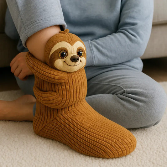Animal 3D Print House Design Warm Non-Slip Socks