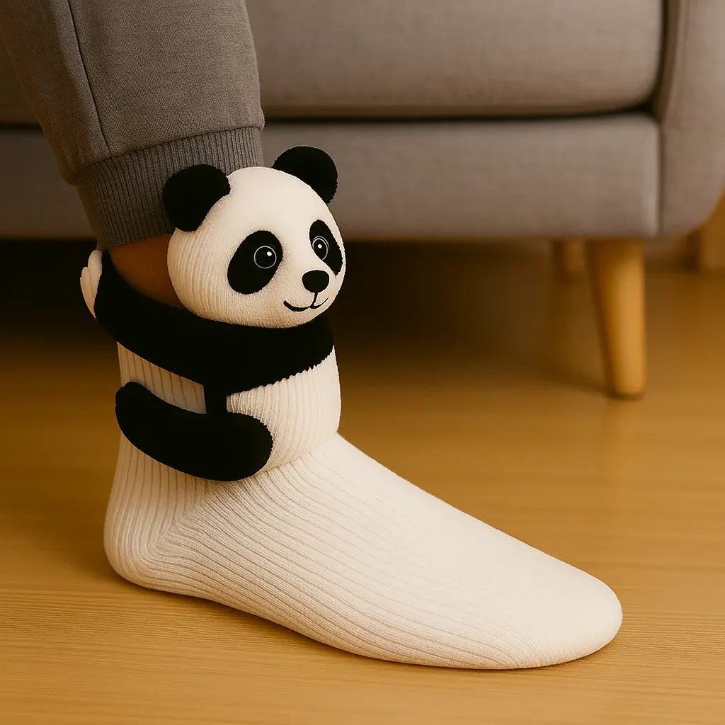 Animal 3D Print House Design Warm Non-Slip Socks