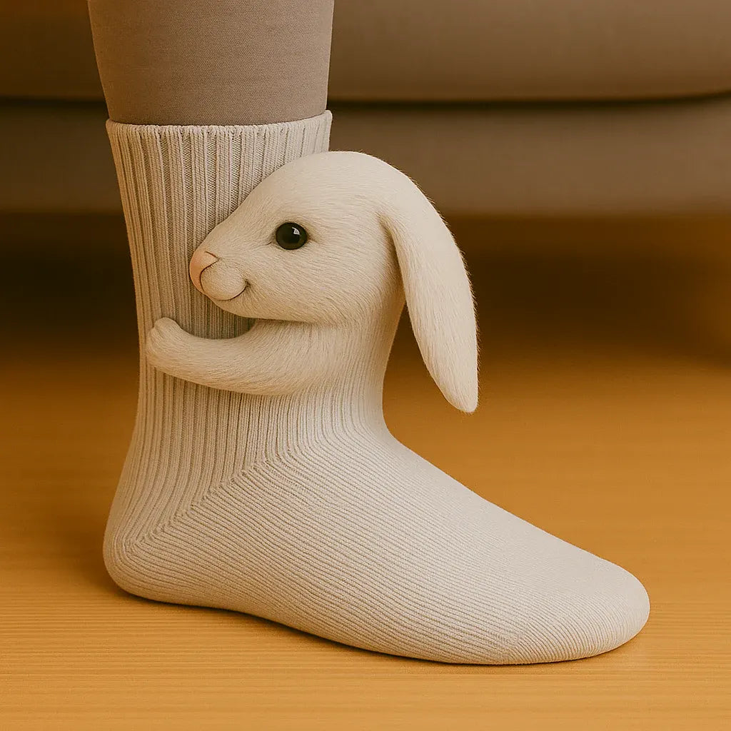 Animal 3D Print House Design Warm Non-Slip Socks