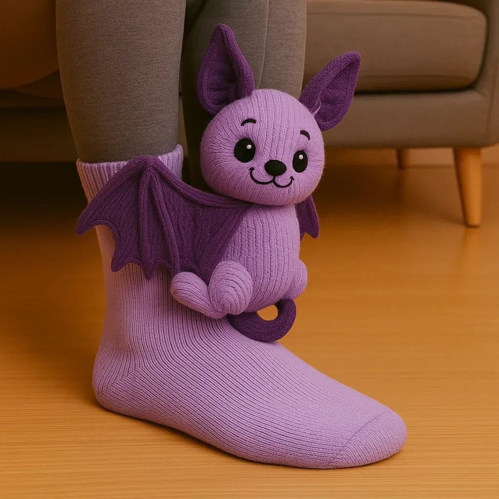Animal 3D Print House Design Warm Non-Slip Socks