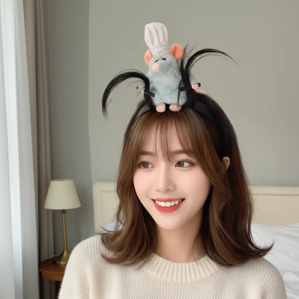 Anime Cosplay Plush Headband - Playful Cartoon Hair Accessory Toy