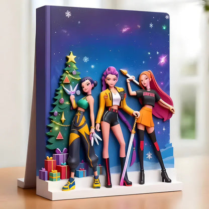Anime Countdown Calendar with Collectible Figures, Holiday Gift Box