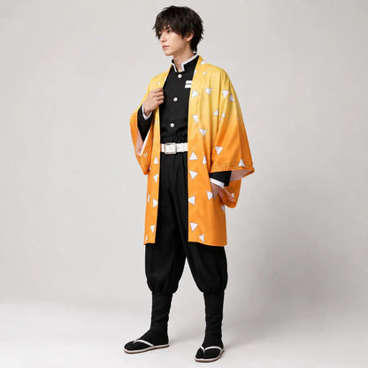 Anime Haori Cosplay Outfit with Wig - Halloween Costume Set