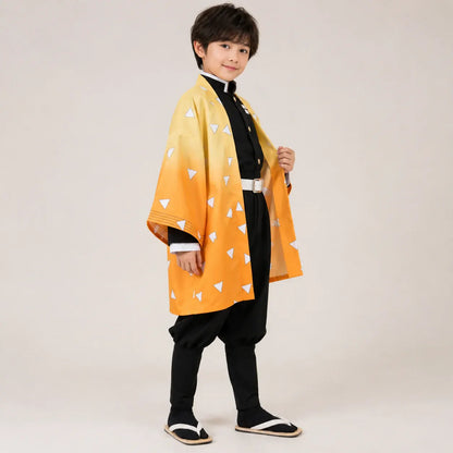 Anime Haori Cosplay Outfit with Wig - Halloween Costume Set