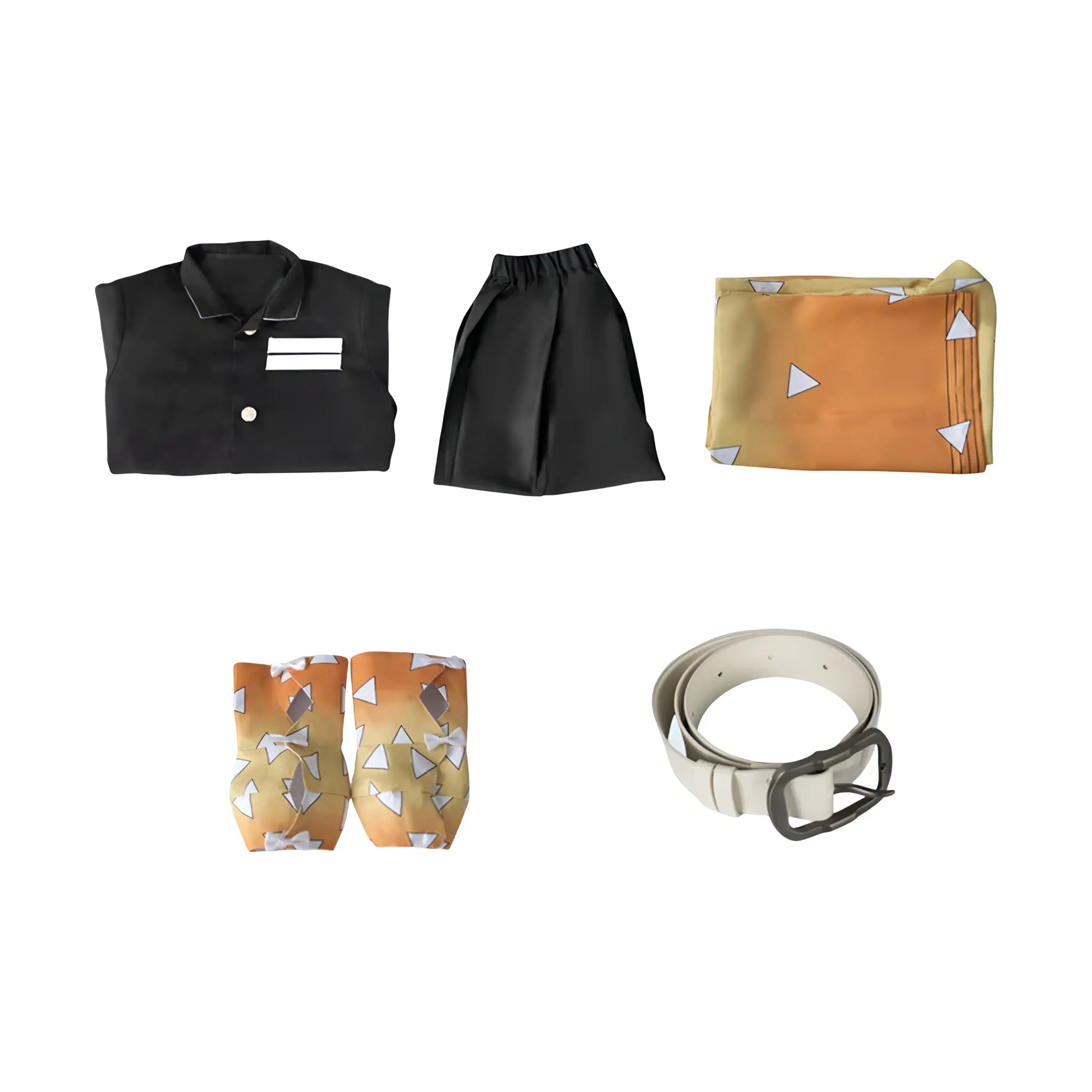 Anime Haori Cosplay Outfit with Wig - Halloween Costume Set