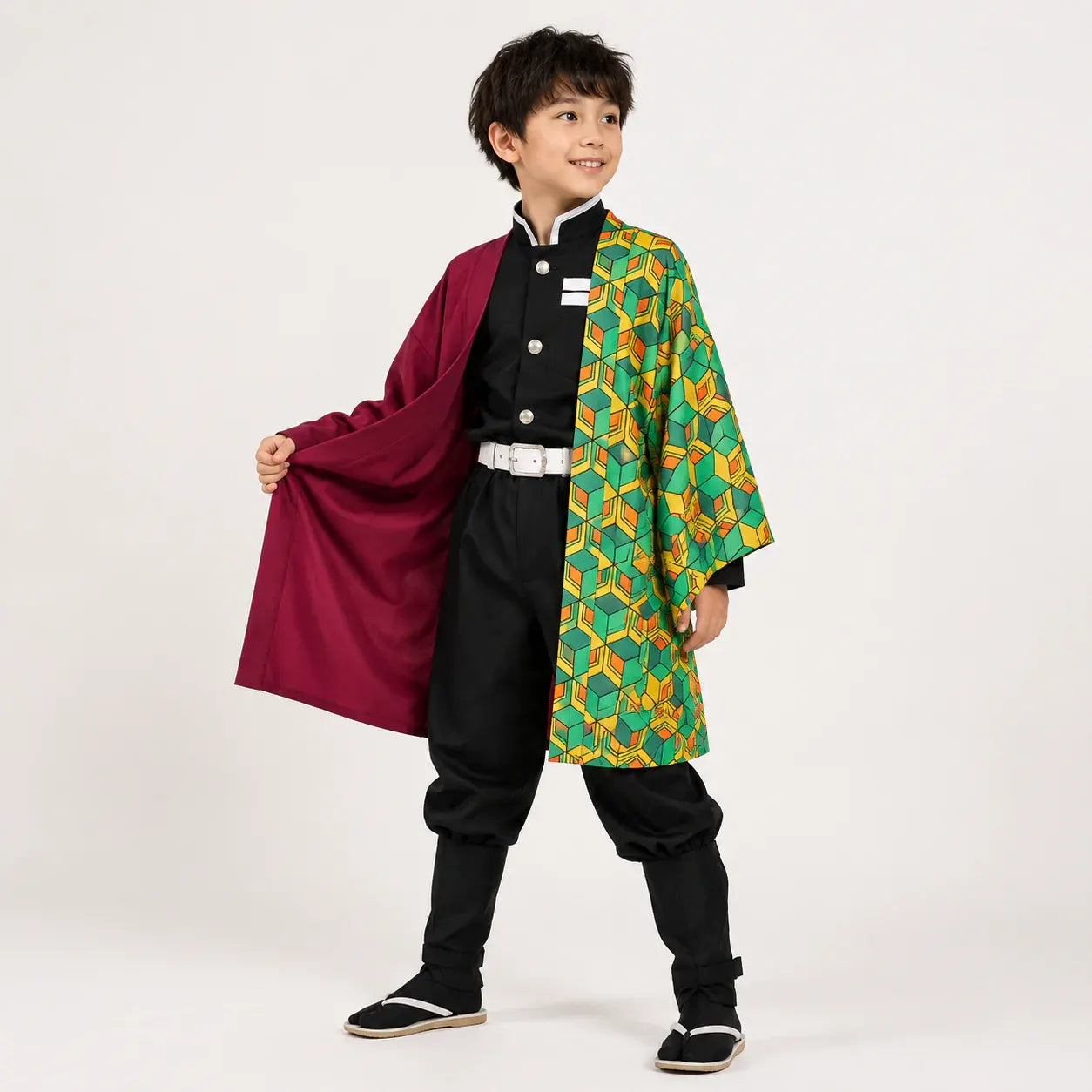 Anime Haori Cosplay Set with Mask - Halloween Costume Outfit