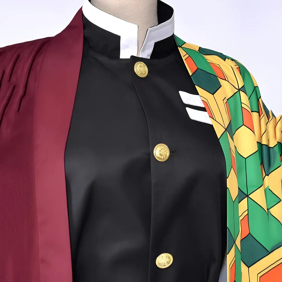 Anime Haori Cosplay Set with Mask - Halloween Costume Outfit