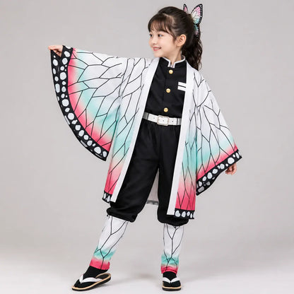 Anime Kimono Sword Cosplay Halloween Costume Outfit
