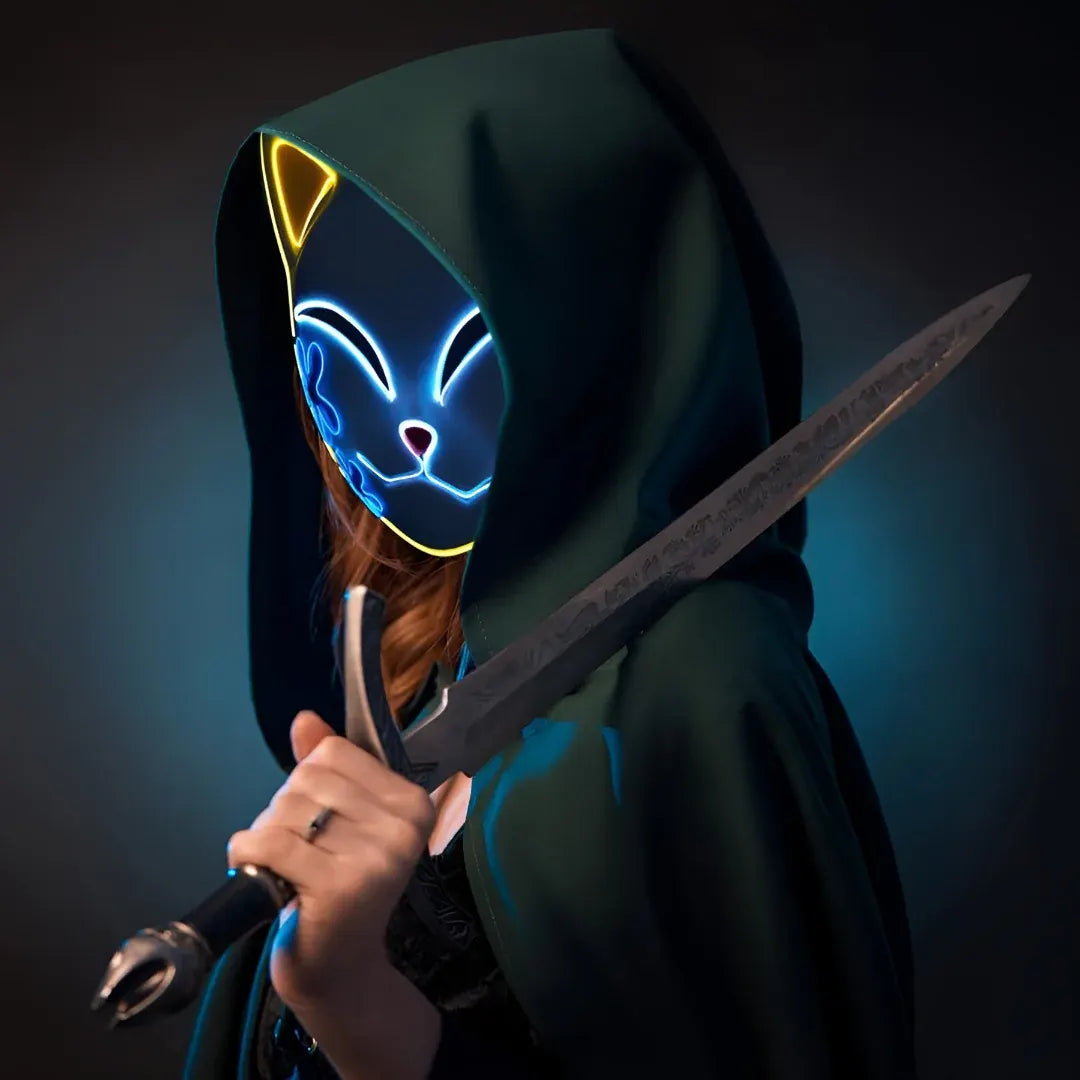 Anime Warrior Kimono Halloween Cosplay Costume Set