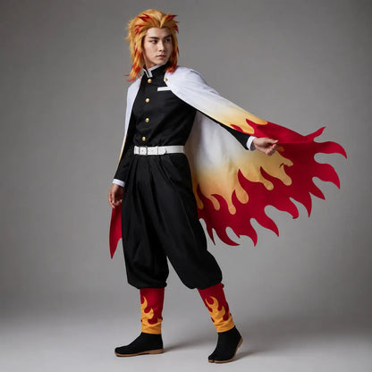 Anime Warrior Kimono Halloween Cosplay Costume Set