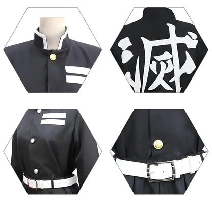 Anime Warrior Kimono Halloween Cosplay Costume Set