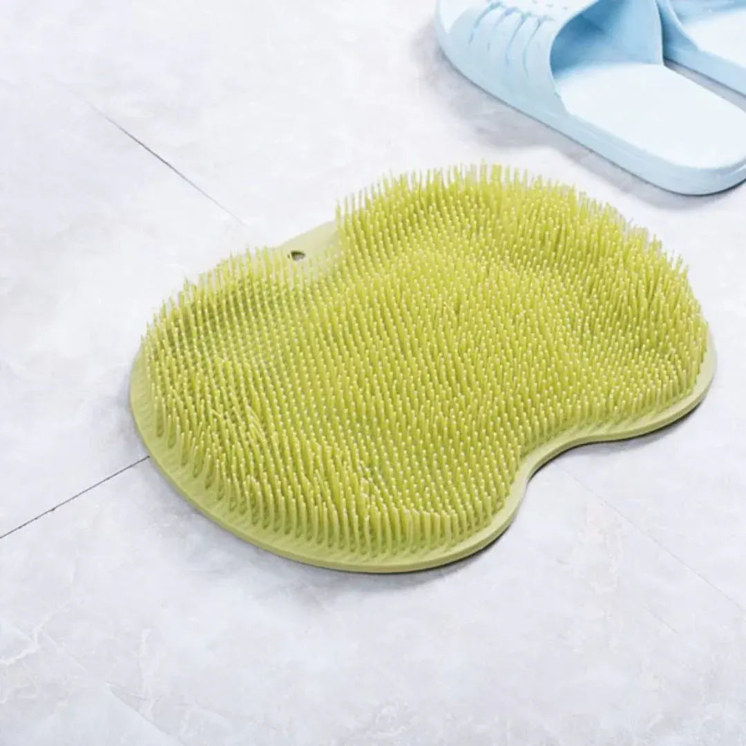 Anti-Slip Shower Mat with Foot & Back Scrubber Texture