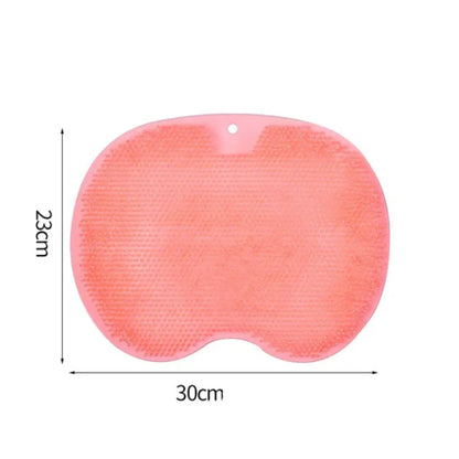 Anti-Slip Shower Mat with Foot & Back Scrubber Texture