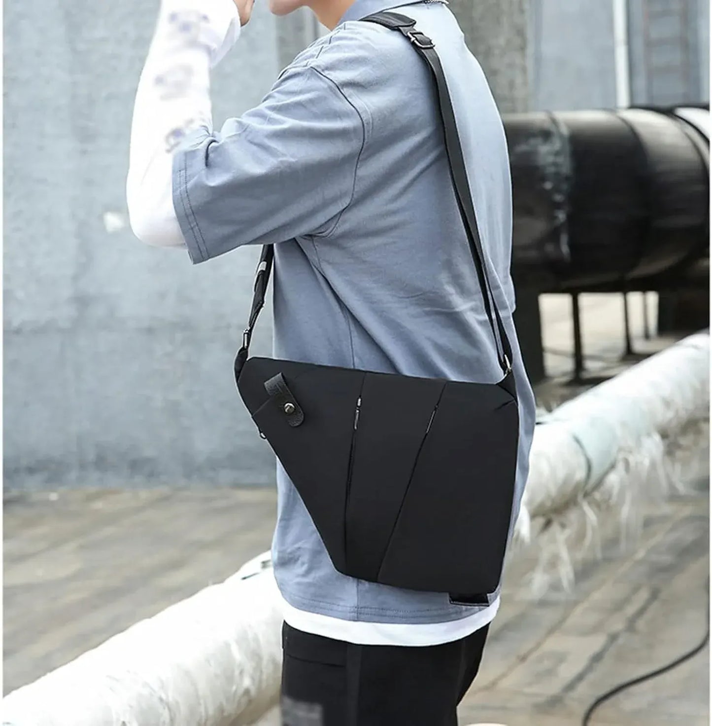 Anti-Theft Sling Crossbody Bag with Single Shoulder Strap