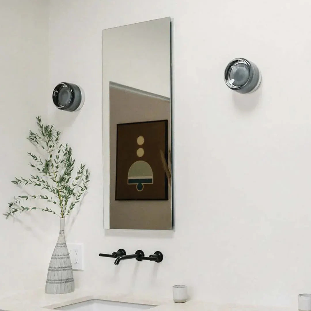 Applique Murale LED Verre Texturé Effet Dimple, Ø10–12cm