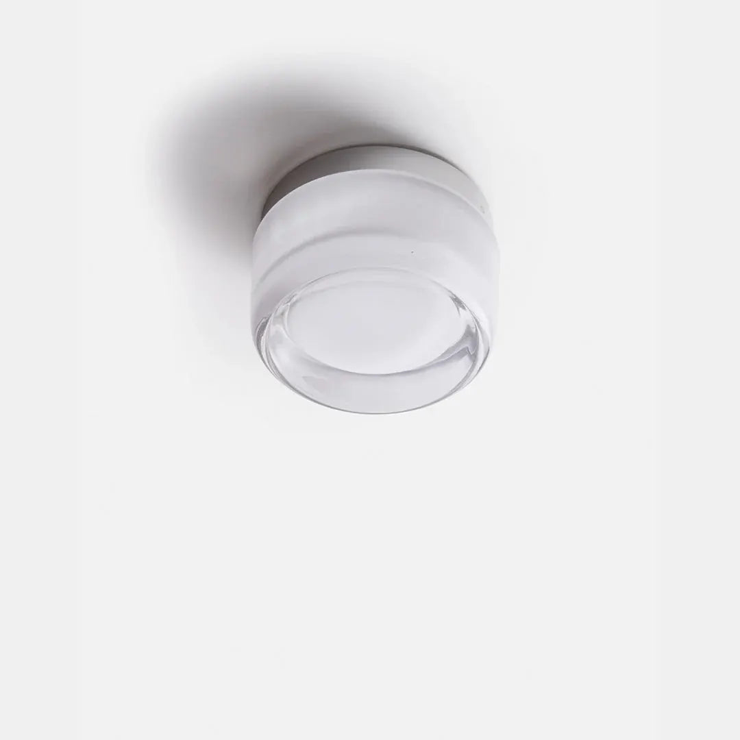 Applique Murale LED Verre Texturé Effet Dimple, Ø10–12cm