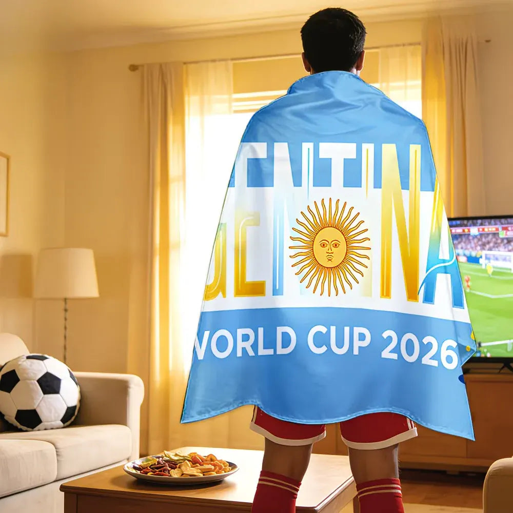 Argentina National Flag Banner - Soccer Fan Sports Gear for World Cup