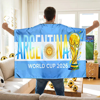 Argentina National Flag Banner - Soccer Fan Sports Gear for World Cup