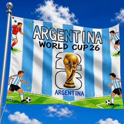 Argentina National Flag Garden Banner for Outdoor World Cup Decor