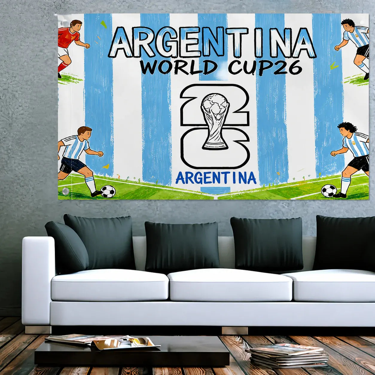 Argentina National Flag Garden Banner for Outdoor World Cup Decor