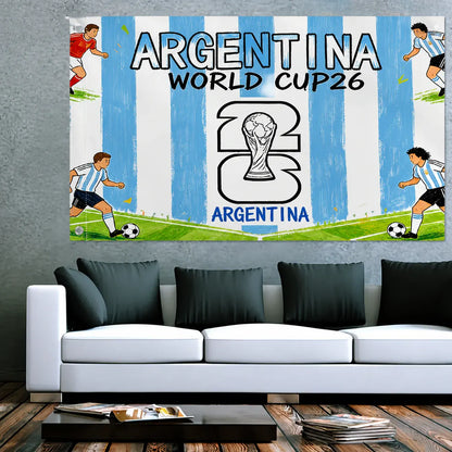Argentina National Flag Garden Banner for Outdoor World Cup Decor