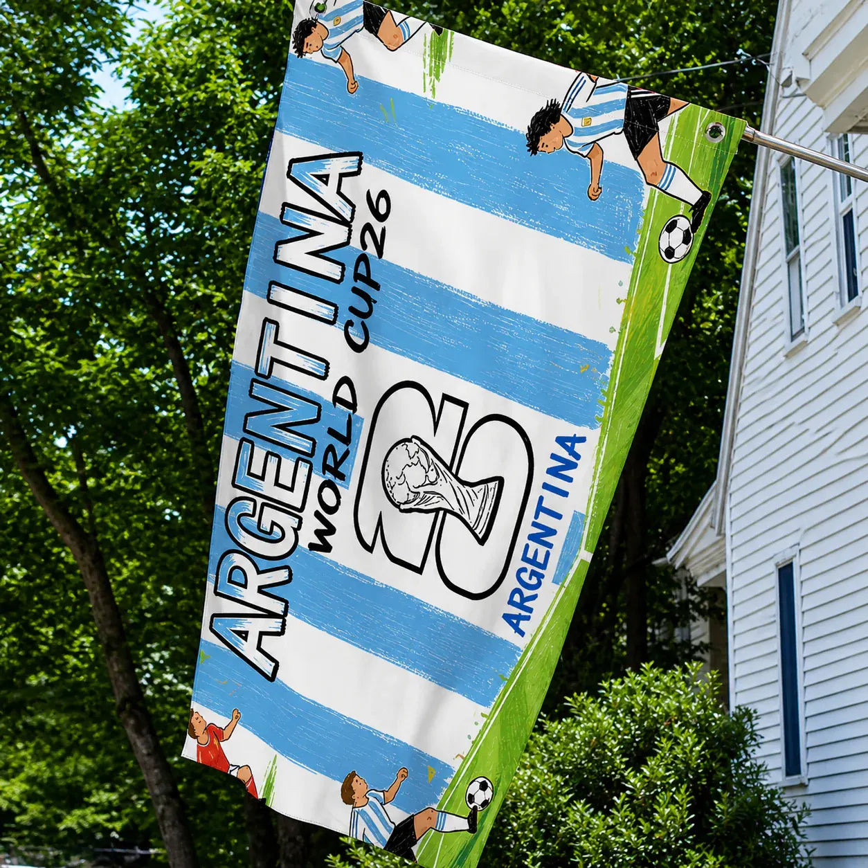 Argentina National Flag Garden Banner for Outdoor World Cup Decor