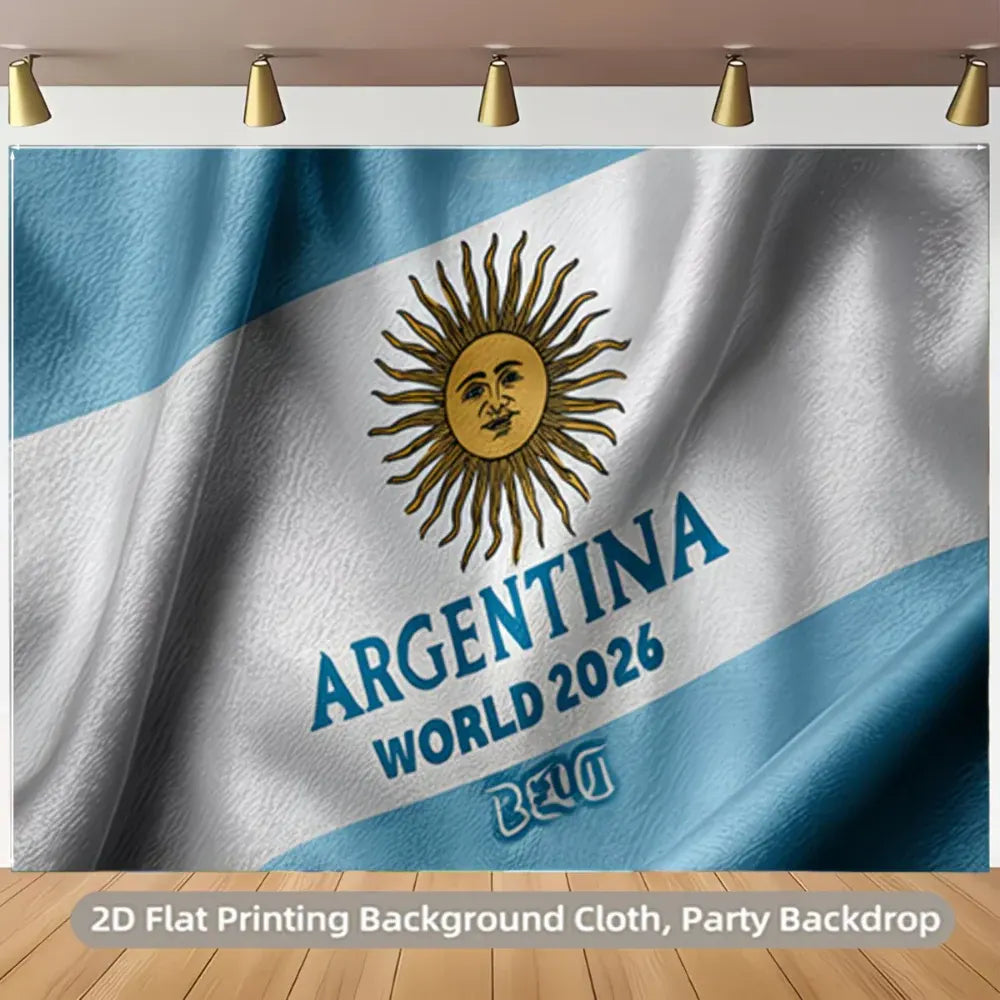 Argentina National Flag Party Backdrop Wall Banner Decor