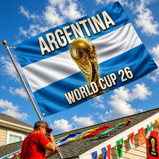 Argentina National Soccer Flag Outdoor World Cup Banner