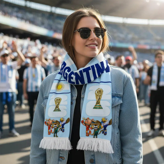 Argentina National Team Soccer Scarf – World Cup Fan Apparel Accessory