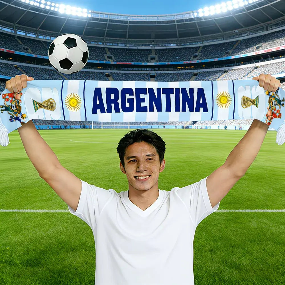 Argentina National Team Soccer Scarf – World Cup Fan Apparel Accessory