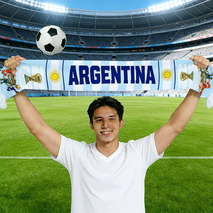 Argentina National Team Soccer Scarf – World Cup Fan Apparel Accessory