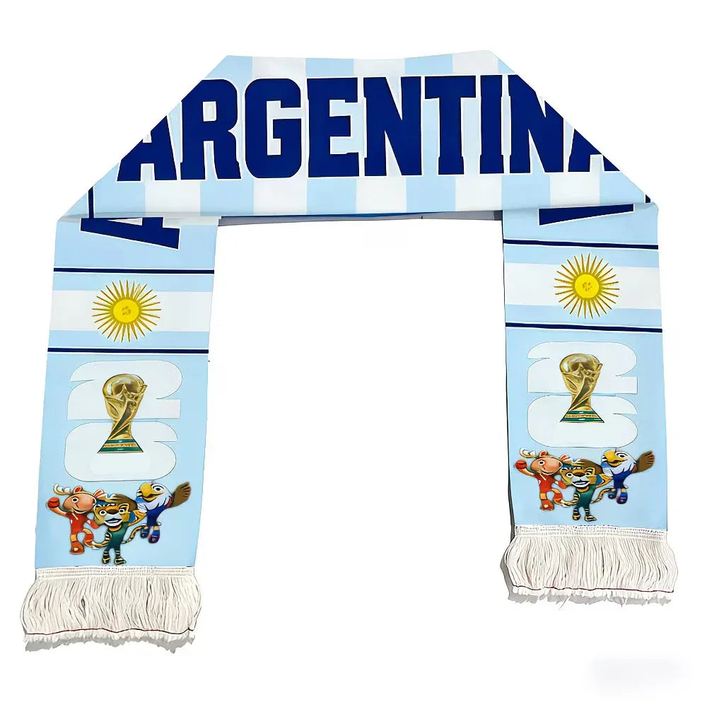 Argentina National Team Soccer Scarf – World Cup Fan Apparel Accessory