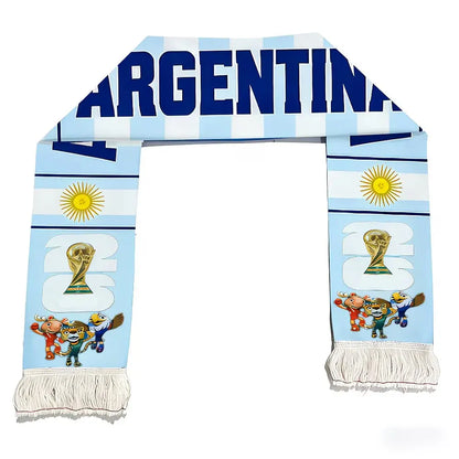 Argentina National Team Soccer Scarf – World Cup Fan Apparel Accessory