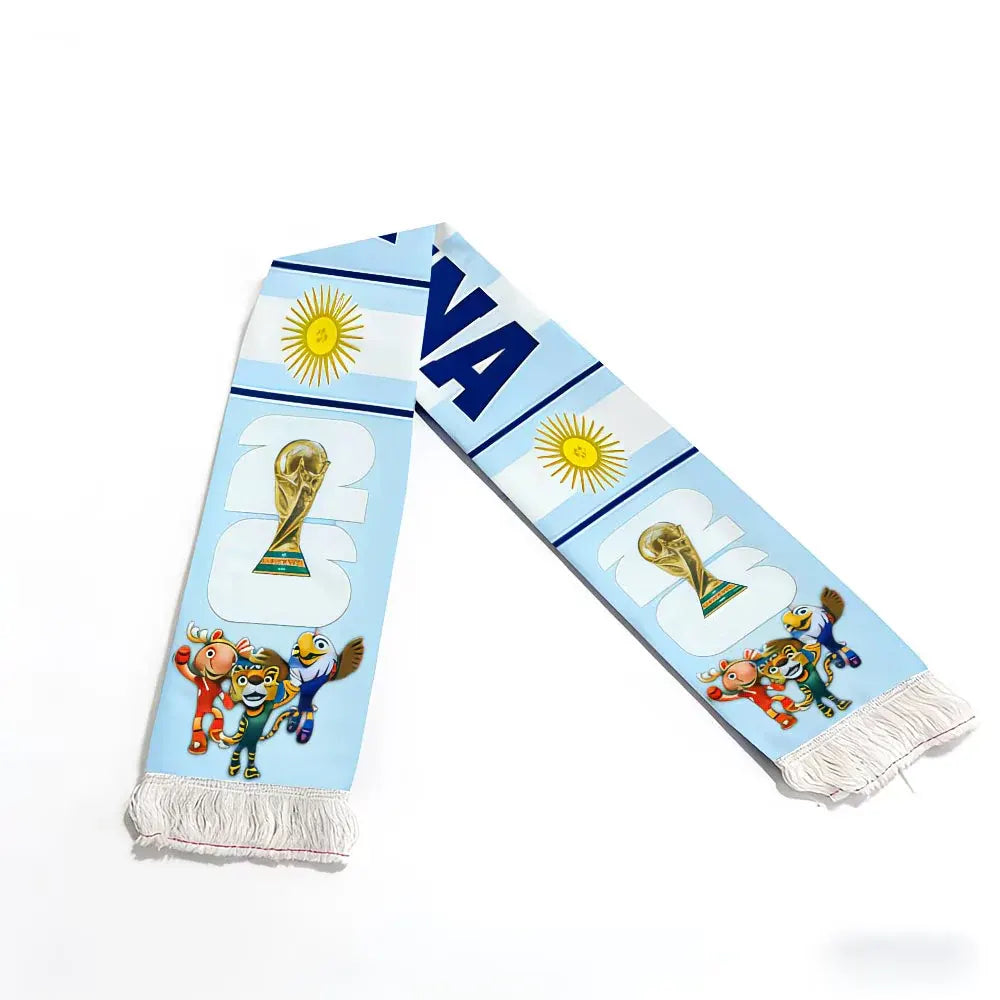 Argentina National Team Soccer Scarf – World Cup Fan Apparel Accessory
