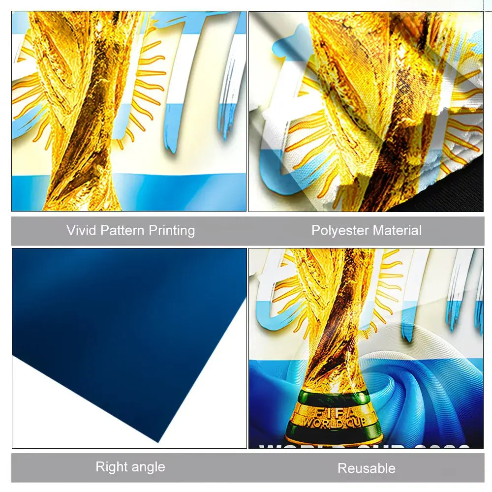 Argentina Soccer Fan Flag Cape - World Cup Banner