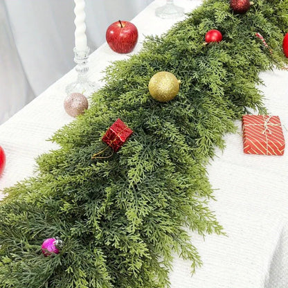 Artificial Christmas Garland for Mantle and Stair Decor Trim