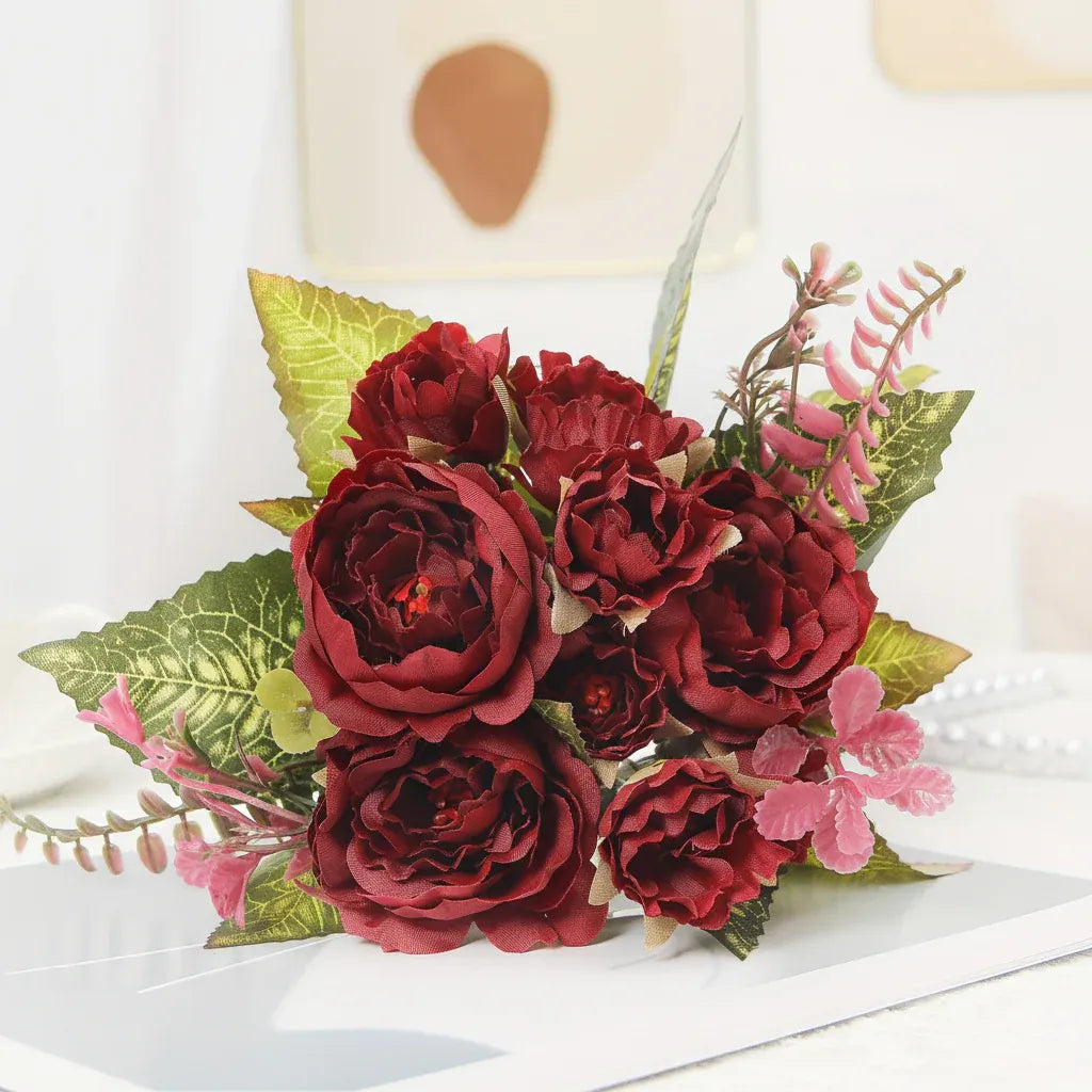Artificial Peony Flower Bouquet - Mother's Day Gift & Home Decoration