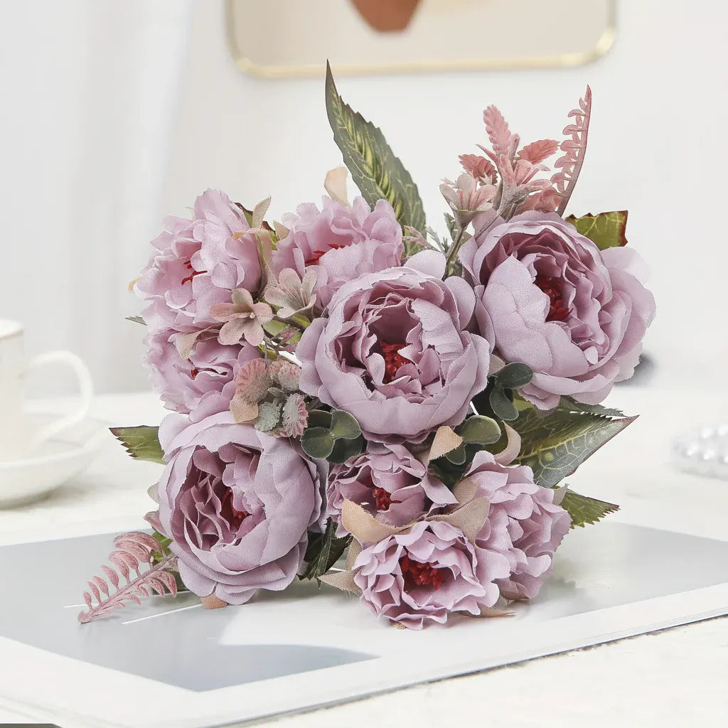 Artificial Peony Flower Bouquet - Mother's Day Gift & Home Decoration