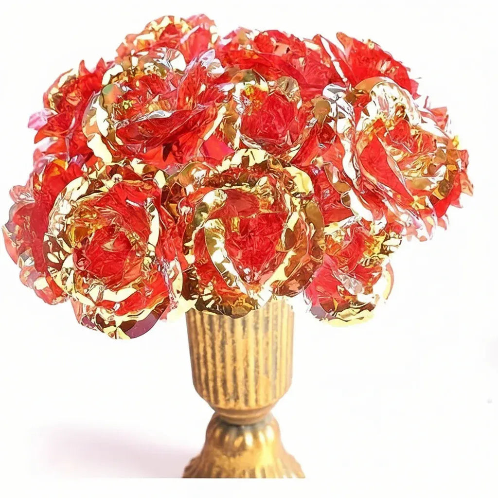 Artificial Rose Flower Bouquet - Mother's Day Table Decoration Gift