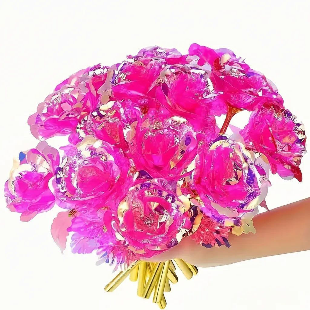 Artificial Rose Flower Bouquet - Mother's Day Table Decoration Gift