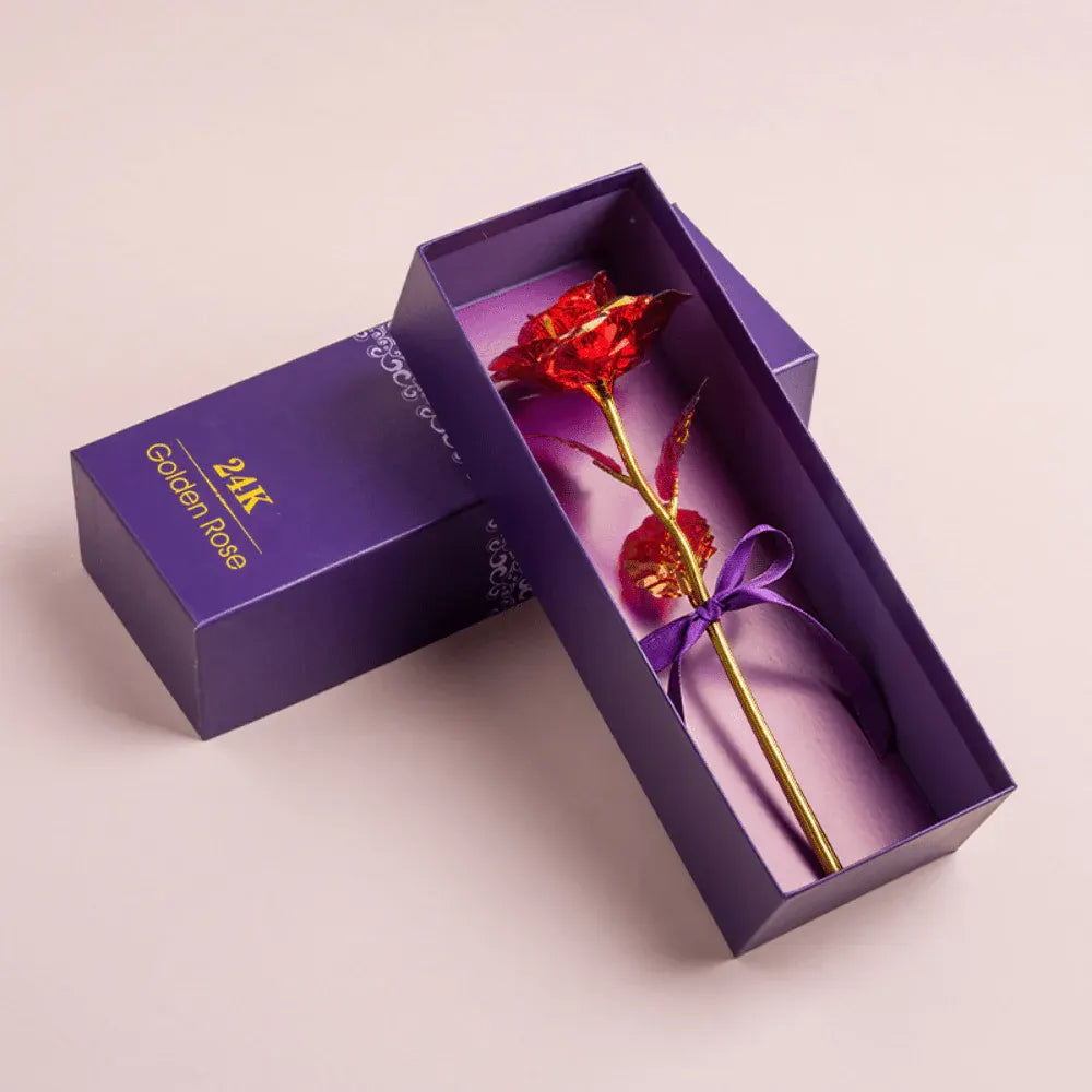 Artificial Rose Flower Box Display for Mother's Day Gift Decoration