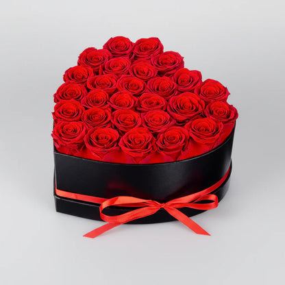 Artificial Rose Heart Gift Box – Mother's Day Flower Decor for Her