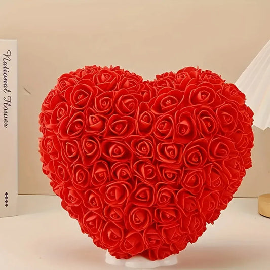 Artificial Rose Heart Table Centerpiece for Mother's Day Gift
