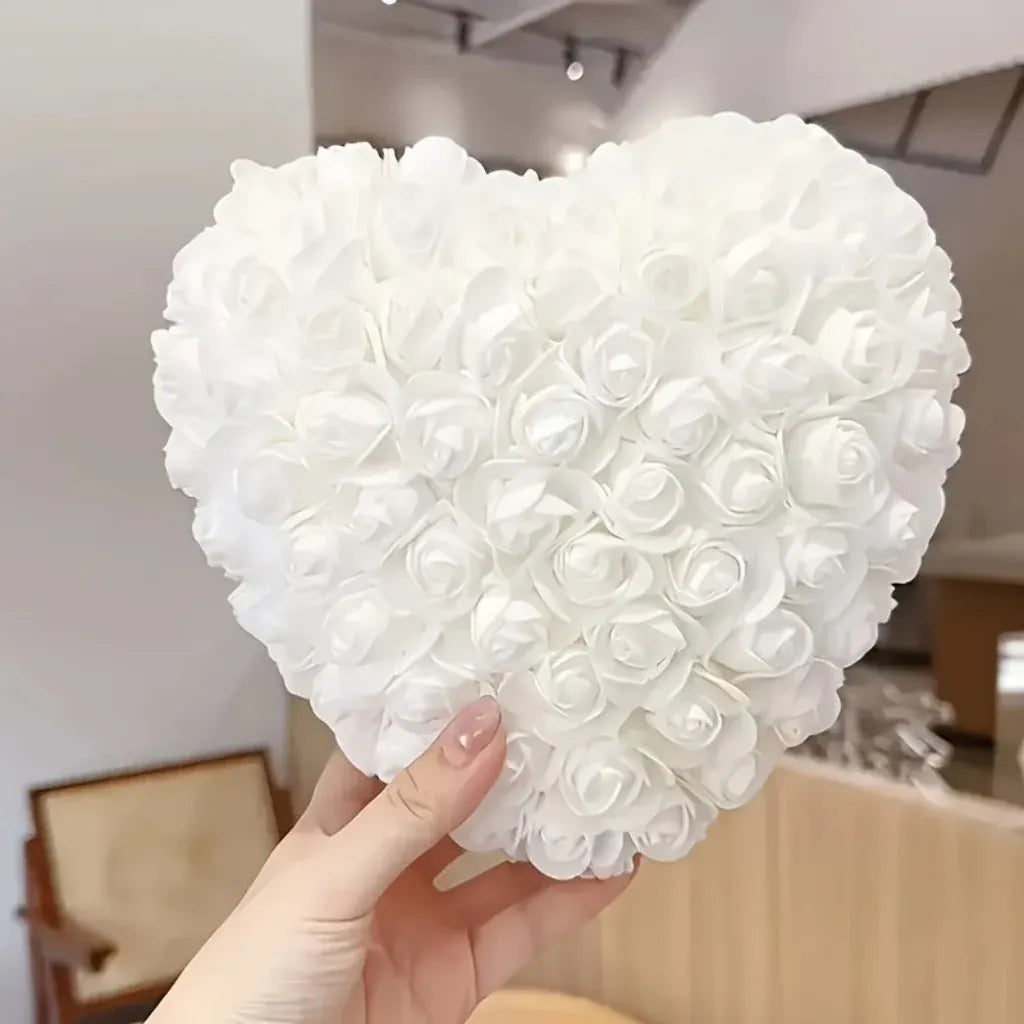 Artificial Rose Heart Table Centerpiece for Mother's Day Gift